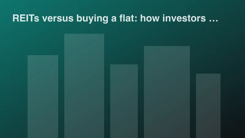 Abstract illustration of city buildings for: REITs versus buying a flat: how investors compare them
