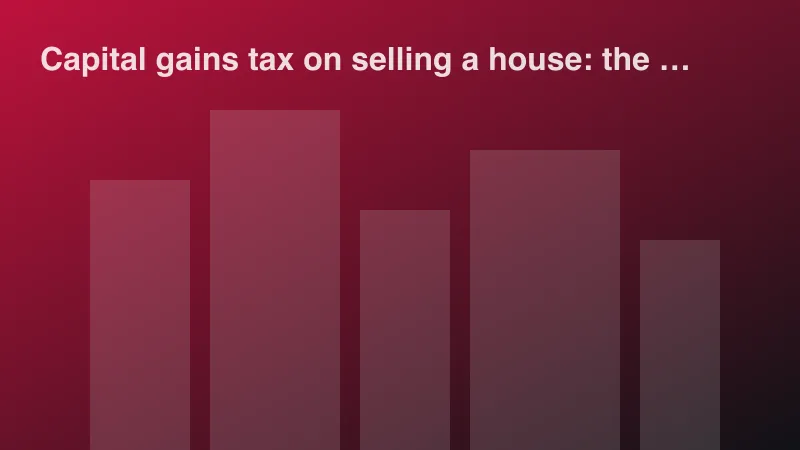 Abstract illustration of city buildings for: Capital gains tax on selling a house: the basics
